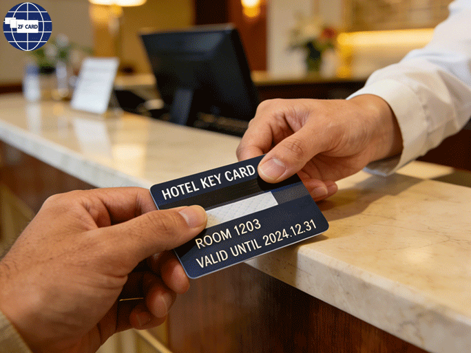 Leicht effizient und problemlos: magnetkarten erlauben eine bedarfsanalyse auf der schlüsselkarte des hotels